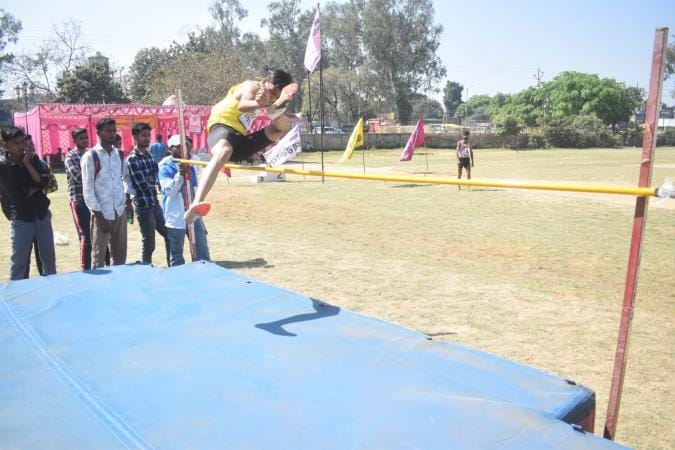 Lavkush and Aastha in the race and Navneet first in high jump