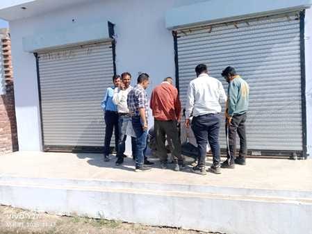 Defence Estates Department sealed nine shops