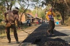 road repairing started