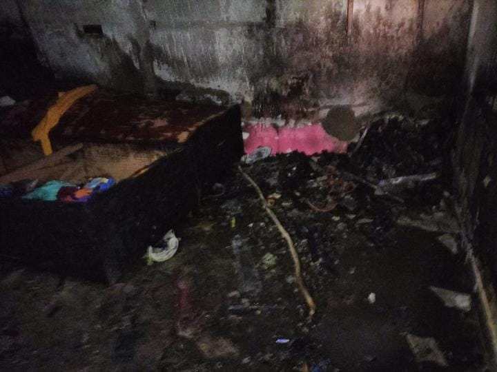 Fire broke out in a house in Kumaon Colony, goods burnt to ashes