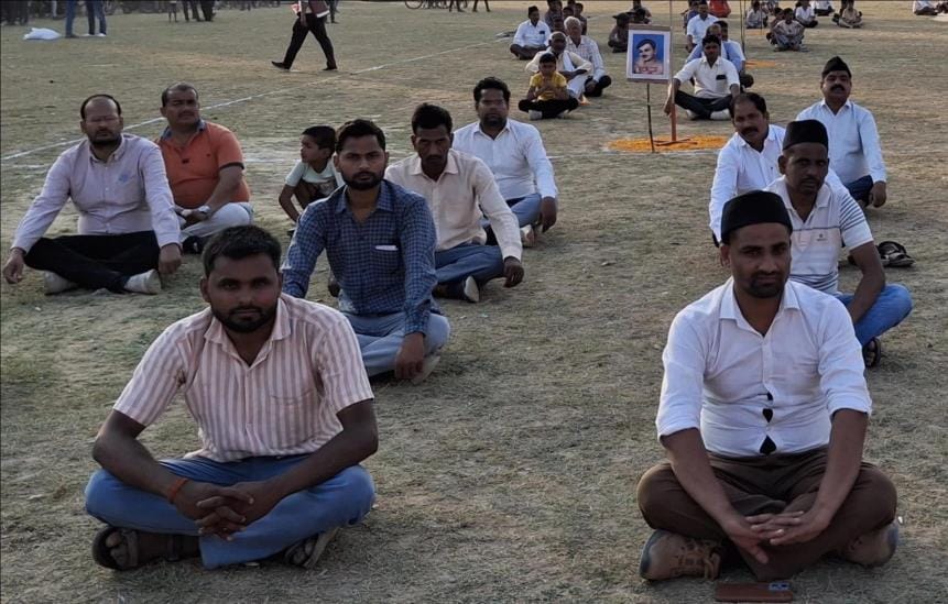 A glimpse of patriotism, unity and discipline was seen in the branch confluence