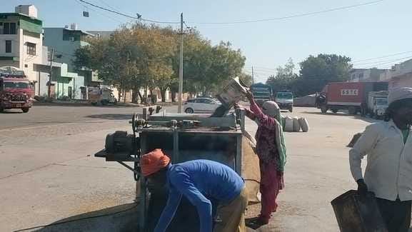 380 quintals of mustard arrived in Rohtak and Meham Mandi, moisture stopped the purchase