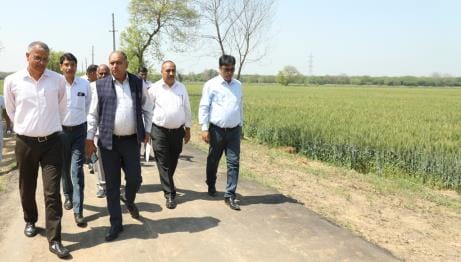 The Vice Chancellor observed the Rabi crops