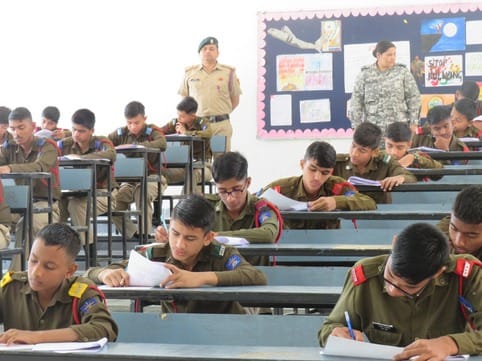 NCC A certificate examination held in Sainik School