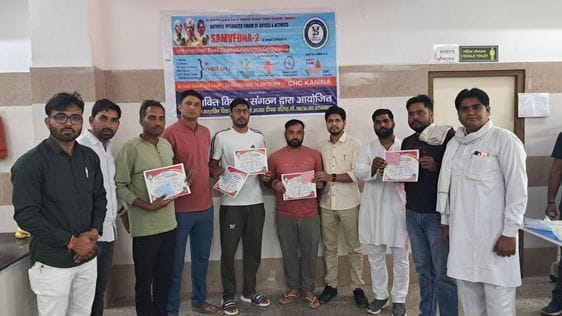 47 people donated blood in the camp