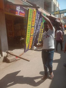 The team of Napa launched anti encroachment campaign