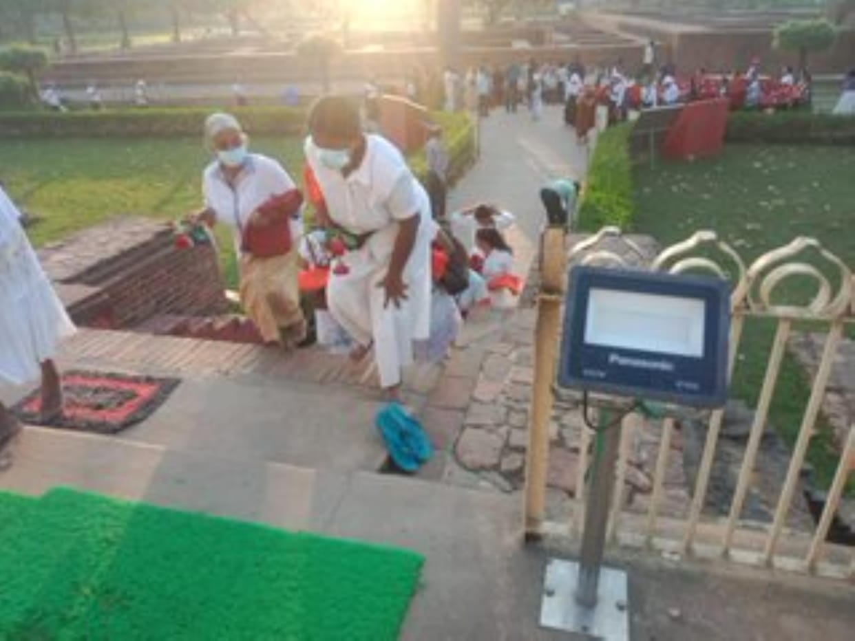 There is no ramp in Mahaparinirvana temple, disabled people face problems