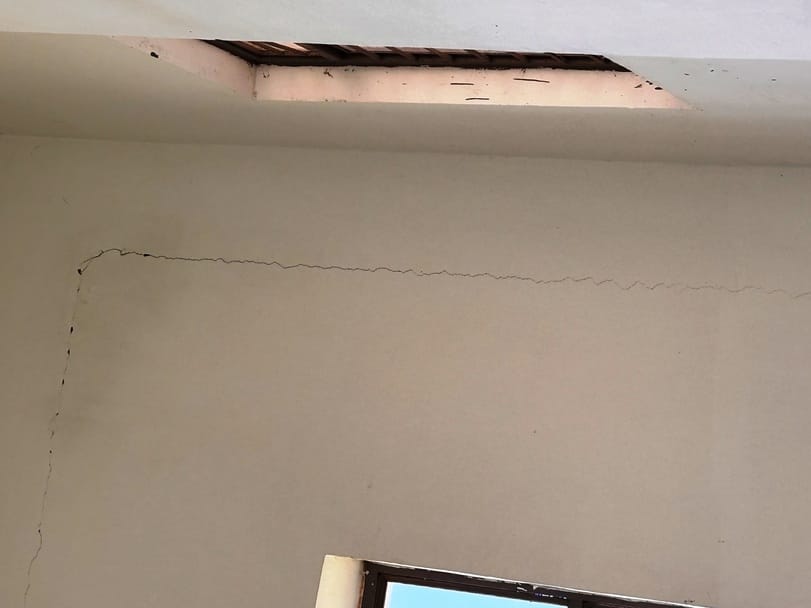 The walls of Atal Residential School cracked even before its inauguration
