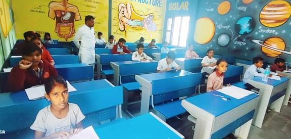 204 students gave the admission test for Aarohi School, Siwani Mandi