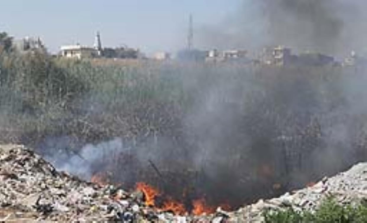 Fire broke out in the reeds, controlled after a lot of hard work