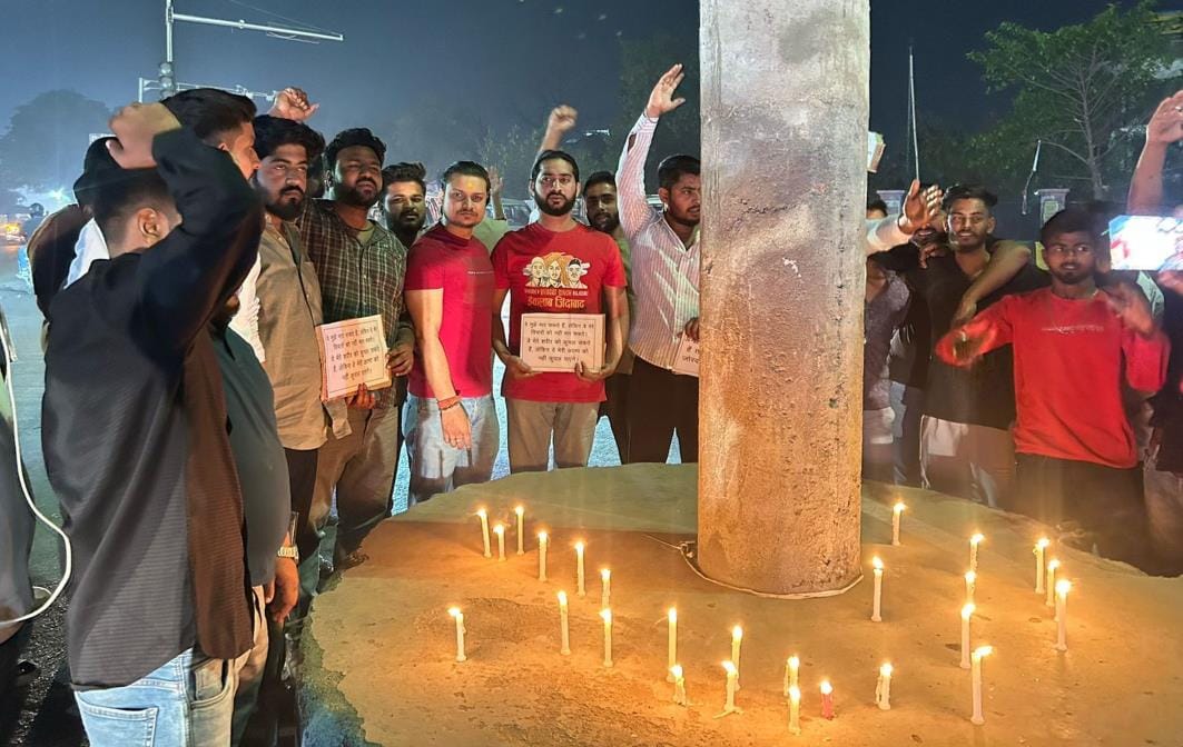 Candle march taken out in memory of the martyrs