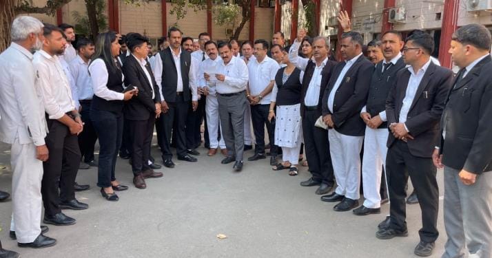 Demonstration against the indecent and uncivilized comments on Rana Sanga