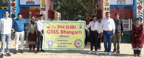 A rally was taken out to create awareness about saving water and energy