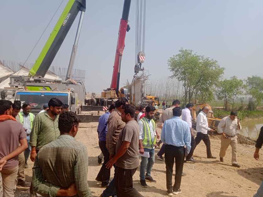 Work remained suspended overnight after the accident, a team arrived from Delhi for investigation