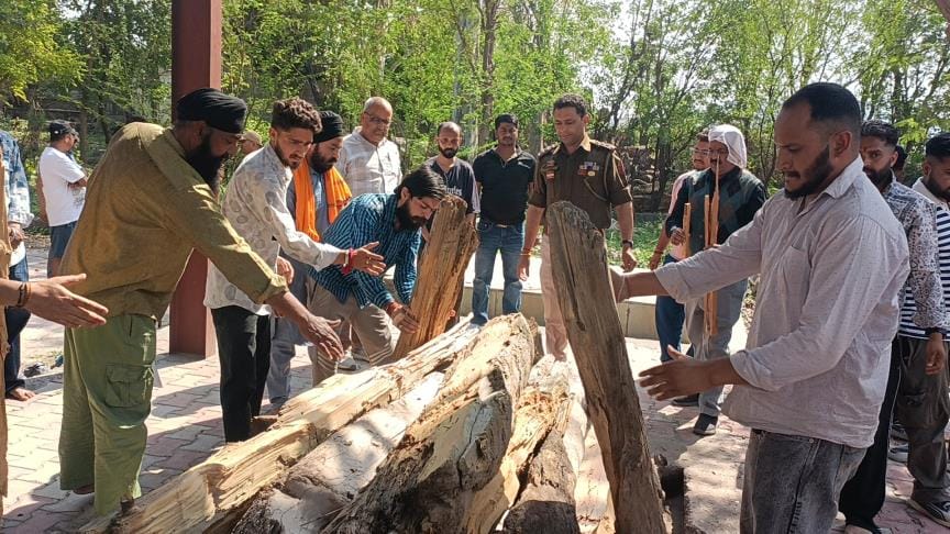 Peoples of Reasi Cremation of Dead Body