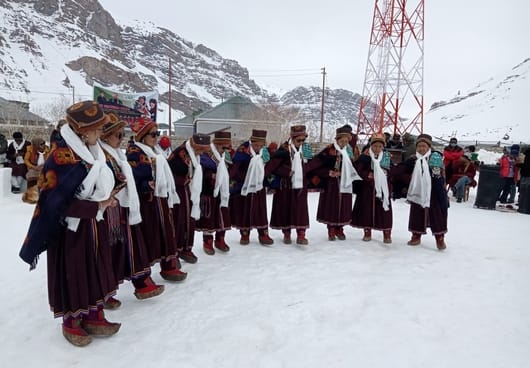 A glimpse of Lahauli culture was seen in the Snow Festival