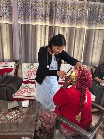 166 people's health checkup done in Sarpara
