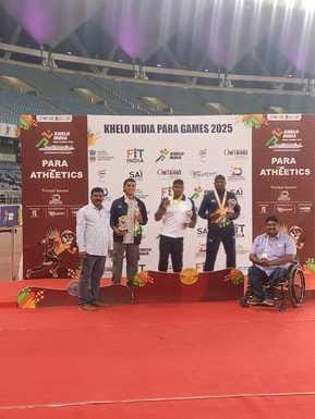 Praveen won gold in Khelo India Para Games