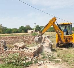 DTP demolished three acres, broke 65 DPCs and 15 boundary walls