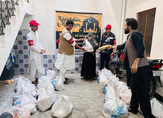 40 neighbors are helping the needy