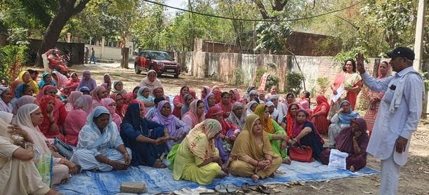 Anganwadi workers' protest continued for the second day over 16-point demands