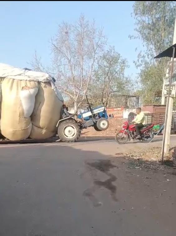 Overloaded vehicles running like death on the roads