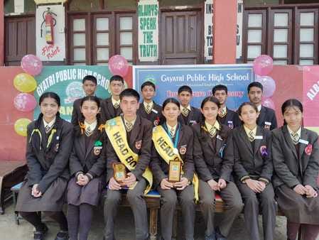 Head Boy and Head Girl were selected in Gayatri Public School Jangla