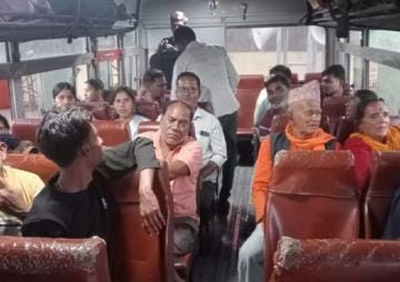 Devotees left by special bus for Kailadevi Darshan