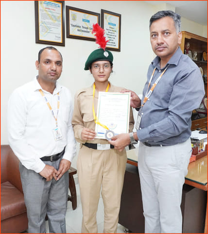 Palak excelled in obstacle training