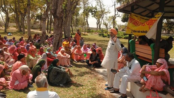 Anganwadi workers accused the department of negligence