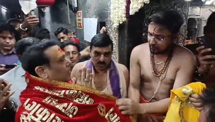 Actor Govinda visited Mahakal temple