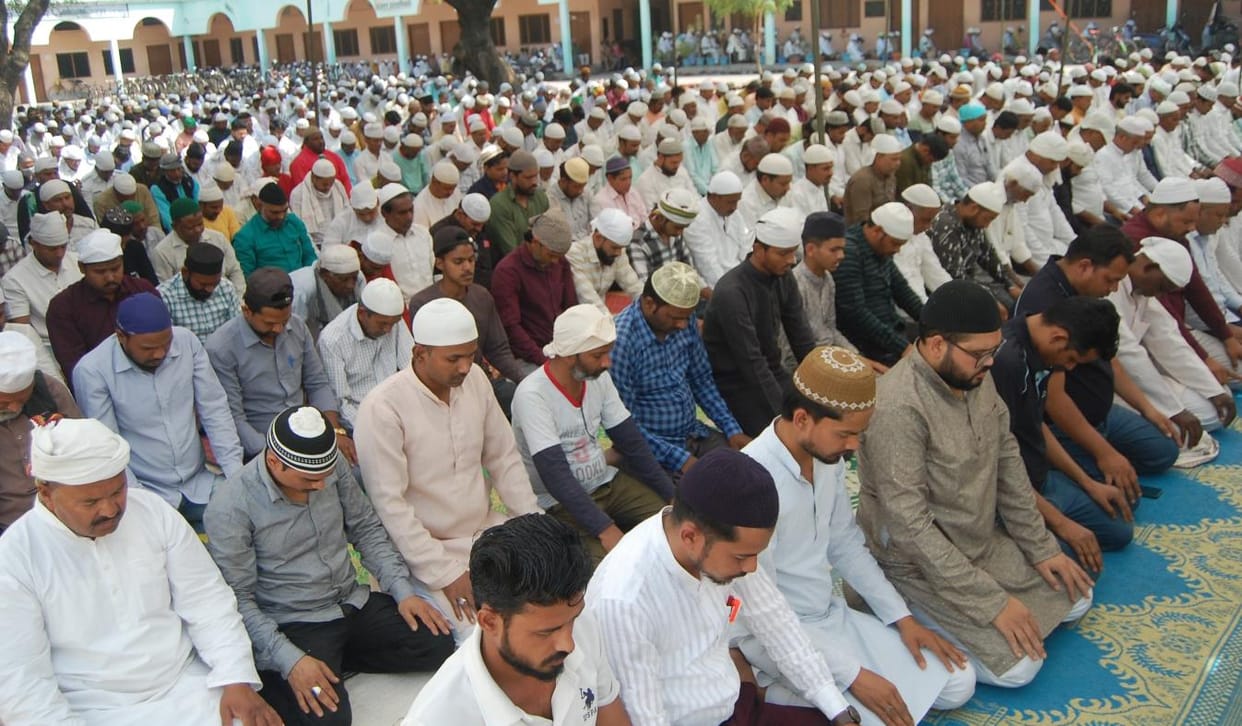 Farewell prayers were offered amid tight security...prayers were offered for peace