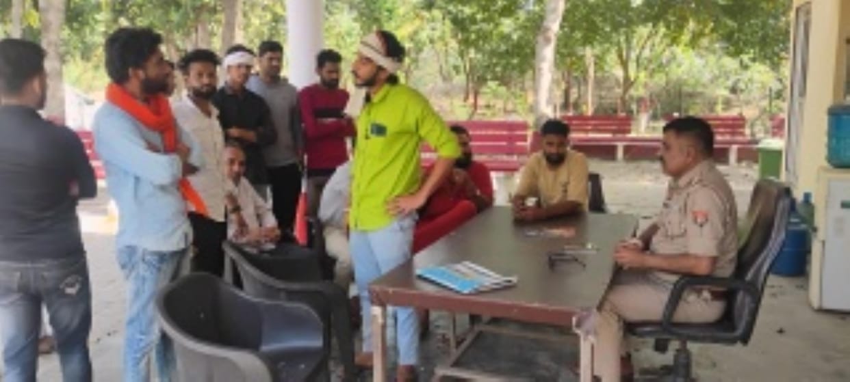 A youth carrying meat on a bike was caught