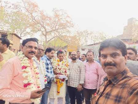 Pushpendra Kumar became the block president of the teachers' union