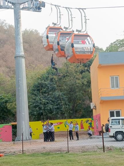 Barsana ropeway will start operating after the rope is changed