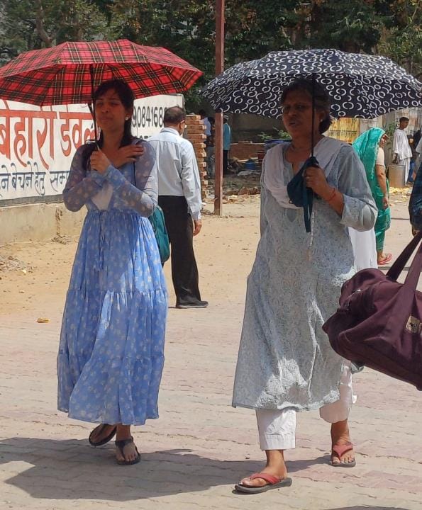 The heat will increase after five days...the mercury reached 34 degrees