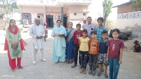 Motivated parents for admission by going door to door