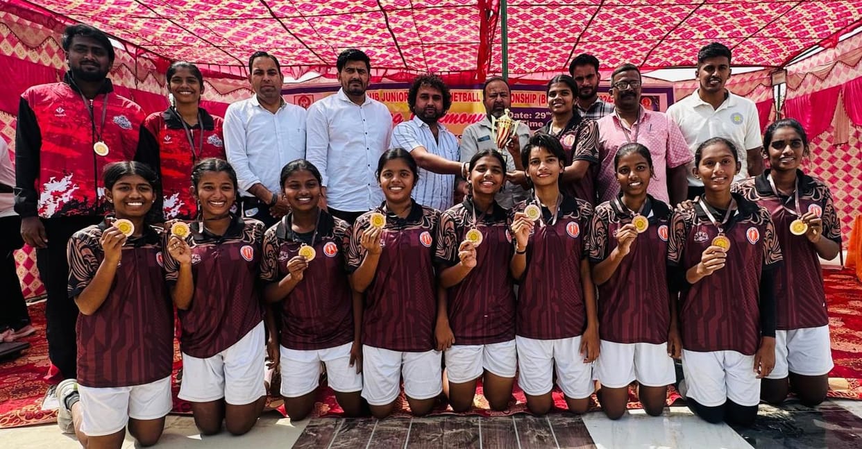 In the netball competition, Rajasthan team stood first in the boys category and Haryana team stood first in the girls category