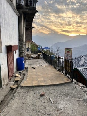 Construction of the road started for Budha Mahadev temple