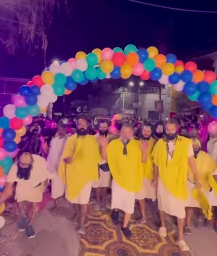 Padyatra taken out on birthday of Saint Premanand