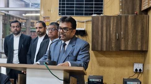 A High Court judge inspected the judicial complex and visited the courts to inspect the functioning