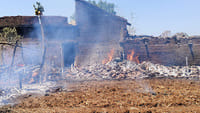 Massive fire in Umaria district, farmer's house burnt to ashes