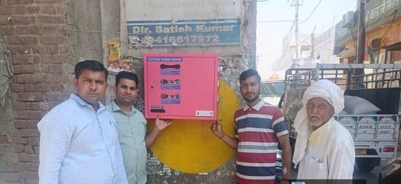 Napa installed cloth bag machine