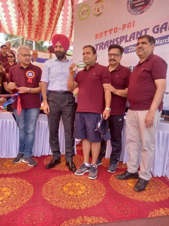 Lal Singh of Balh won medals in Chandigarh
