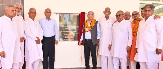 Community center built with 61 lakhs dedicated to villagers