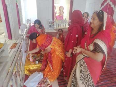 Devotees offered prayers at Laxmi Narayan Temple