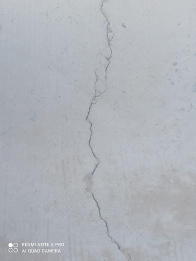Cracks in RCC road just 15 days after construction