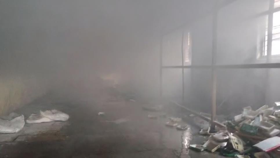 Fire breaks out in a clothes factory
