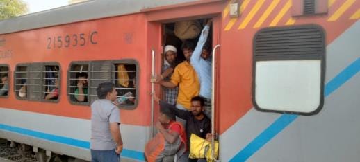 Train speed reduced, passengers' trouble increased