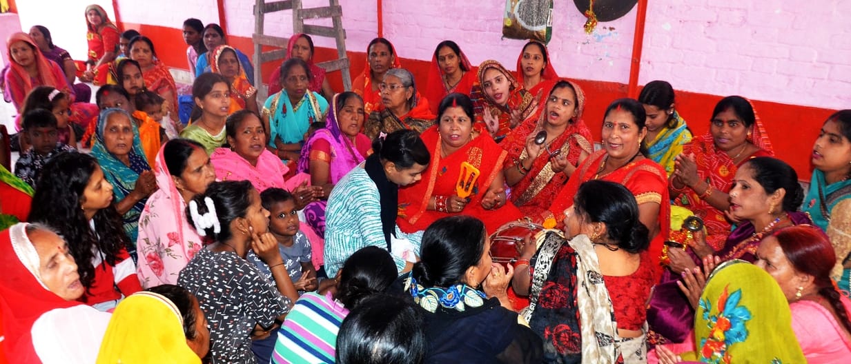 Crowds gathered in goddess temples on the first day of Navratri